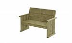 Bank Lisse 2-zits, 133cm  0531