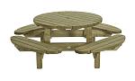 Picknicktafel rond, 210cm  0414