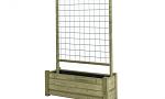 Bloembak Horst 40x120cm, met rek