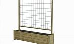 Bloembak Horst 40x180cm met rek