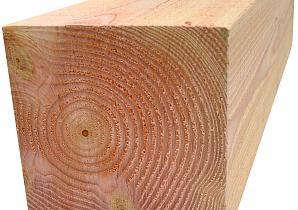 Douglas palen fijnbezaagd blank 200x200/2500   WA00361