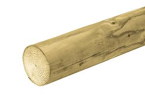 Rondhout ø 10 - 400 cm geimpregneerd