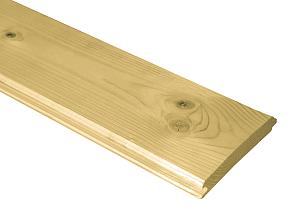 Blokhutprofielplank scandinavisch vuren geimpregneerd 22x120/2000