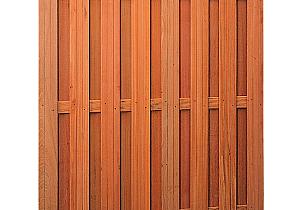 Hardhouten scherm 15 planks 180x180