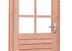 Douglas enkele 6-ruits deur Prestige met dubbelglas, linksdraaiend, 109 x 221 cm, onbehandeld.     1023897