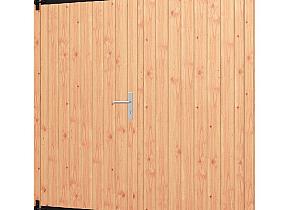 Opgeklampte deur dubbel 1760x1950mm + kozijn 1900x2020mm (zonder hang- en sluitwerk)      54.0016