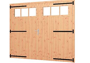 Opgeklampte deur dubbel XL met bovenraam 2400x2100mm+kozijn 2540x2170mm  (zonder hang- en sluitwerk)    54.0060