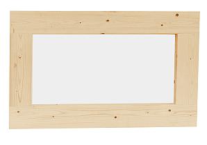 Vuren vast raam met melkglas, 71,2 x 43,8 cm, groen geïmpregneerd.   1004224