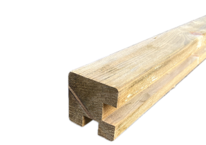 Gleufpalen 28 mm sponning hoek 90x90/2700 vuren geimpregneerd