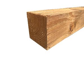 Douglas palen fijnbezaagd geimpregneerd 120x120/2500   W31485