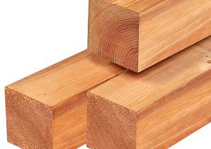 Red class wood palen geschaafd blank 140x140/5000   36.1450