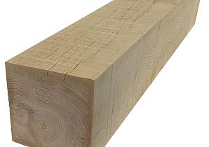 Palen eiken 150x150x4000mm onbehandeld fijnbezaagd    30.15400