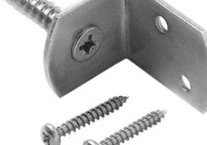 L-beslag met schroef   35x30x40mm [2mm] RVS  WI-017