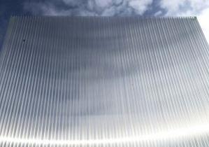 Polycarbonaat plaat 98cm top x helder  400cm