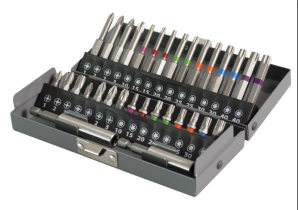 DYNAPLUS BITSET PROF 32-DELIG DYNA KLEURBANDJES  METALEN VERPAKKING