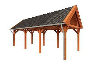 Buitenverblijf Zadeldak XL 8200x3800x3950mm (bxdxh)    52.1165