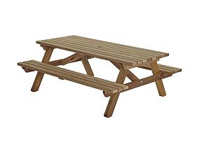 Picknicktafel 180x160cm, hardhout  0436