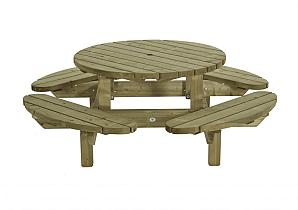 Picknicktafel rond, 210cm  0414