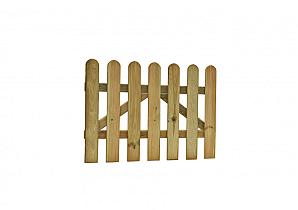 Reliëf rechthekpoort 100 x 60 cm, groen geïmpregneerd.   W01501