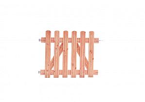 Douglas reliëf rechthekpoort 100 x 80 cm inclusief klinkset, onbehandeld.   W01508