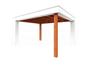 Buitenverblijf Verona model links 4000x4000x2500mm (bxdxh)    52.1102