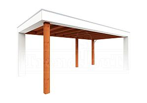 Buitenverblijf Verona model rechts 5750x3350x2500mm (bxdxh)    52.1122