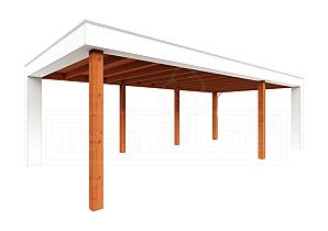 Buitenverblijf Verona model rechts 7550x4000x2500mm (bxdxh)    52.1129