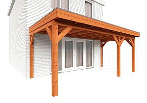 Aanbouwveranda Ancona 5550x3300x2600mm (bxdxh) rechts    52.2615