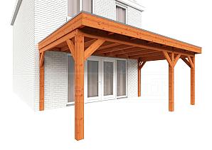 Aanbouwveranda Ancona 5550x3900x2600mm (bxdxh) rechts    52.2617