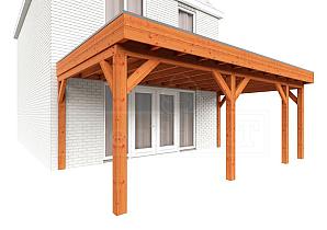 Aanbouwveranda Ancona 5950x3900x2600mm (bxdxh) rechts    52.2623