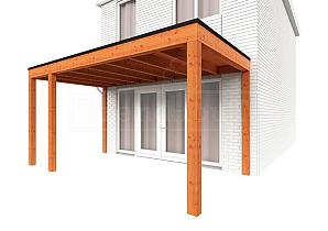 Aanbouwveranda Modena 4700x3000x2700mm (bxdxh) links    52.7210