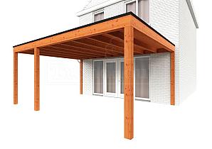 Aanbouwveranda Modena 5500x4850x2700mm (bxdxh) links    52.7346