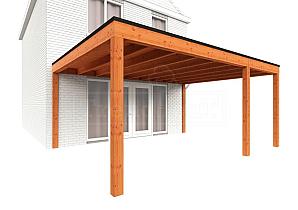 Aanbouwveranda Modena 5500x4850x2700mm (bxdxh) rechts    52.7348