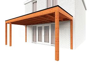 Aanbouwveranda Modena 5900x3000x2700mm (bxdxh) links    52.7228