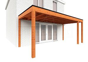 Aanbouwveranda Modena 5900x3000x2700mm (bxdxh) rechts    52.7230