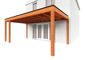 Aanbouwveranda Modena 5900x3650x2700mm (bxdxh) links    52.7290