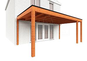 Aanbouwveranda Modena 5900x3650x2700mm (bxdxh) rechts    52.7292