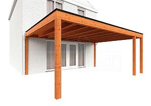 Aanbouwveranda Modena 5900x4850x2700mm (bxdxh) rechts    52.7354