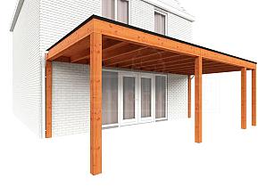 Aanbouwveranda Modena 6950x3650x2700mm (bxdxh) rechts    52.7302