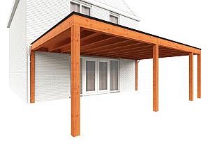 Aanbouwveranda Modena 6950x4850x2700mm (bxdxh) rechts    52.7364