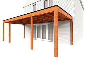 Aanbouwveranda Modena 7200x3650x2700mm (bxdxh)    52.7304