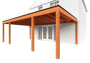 Aanbouwveranda Modena 7200x4850x2700mm (bxdxh)    52.7366