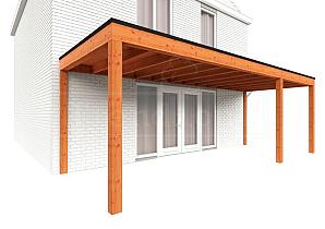 Aanbouwveranda Modena 7300x3000x2700mm (bxdxh) rechts    52.7248