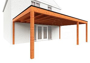Aanbouwveranda Modena 7300x4850x2700mm (bxdxh) rechts    52.7372