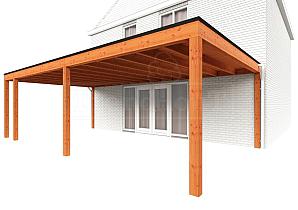 Aanbouwveranda Modena 8250x4850x2700mm (bxdxh) links    52.7374