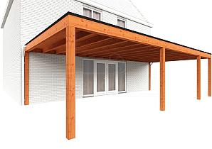 Aanbouwveranda Modena 9050x4850x2700mm (bxdxh) rechts    52.7382