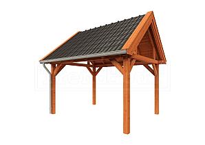 Buitenverblijf Zadeldak XL 4150x3800x3950mm (bxdxh)    52.1131