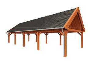 Buitenverblijf Zadeldak XXL 15050x5950x4900mm (bxdxh)    52.6712