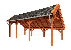 Kapschuur de Hoeve XL 7100x3800x3450mm (bxdxh) links    52.1210