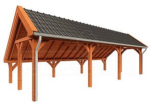 Kapschuur de Hoeve XL 9900x4400x3750mm (bxdxh) rechts    52.6121